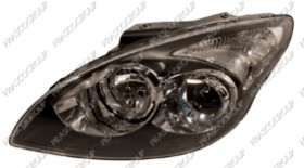 PHARE GAUCHE H1+H7 ELECTRIQUE AVEC MOTEUR-NOIR - MOD. 04/2009>