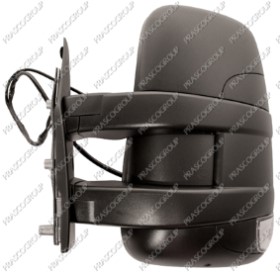 RETROVISEUR GAUCHE ELECTRIQUE-NOIR-CHAUFFANT-AVEC SONDE-AVEC FEU REPETITEUR-BRAS COURT