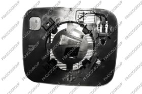 VERRE DE RETROVISEUR DROIT-CONVEX-CHAUFFANT-CHROME'