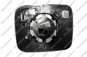 VERRE DE RETROVISEUR GAUCHE ASPHERIQUE-CHAUFFANT-CHROME'