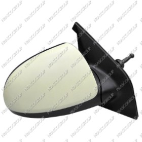 RETROVISEUR DROIT MECANIQUE-NOIR-CONVEX/CHROME'