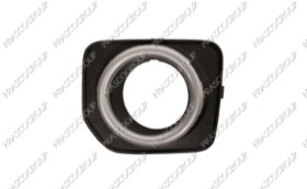 GRILLE GAUCHE NOIRE STRUCTURE' DE PARE-CHOCS-AVEC SIEGE ANTIBROUILLARD-AVEC CADRE ARGENTE