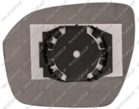 VERRE DE RETROVISEUR DROIT-CONVEX-CHAUFFANT-CHROME'