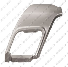 MOULURE POT ECHAPPEMENT PARE-CHOCS ARRIERE GAUCHE-ARGENTE - MOD. DYNAMIC