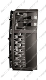 GRILLE ARGENTE/GRISE FONCE/CHROMEE DE AILE AVANT GAUCHE - MOD. HSE