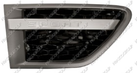 GRILLE GRIS FONCE/ARGENTE/NOIRE DE AILE AVANT DROITE - MOD. SUPERCHARGED - AUTOBIOGRAPHY SPORT