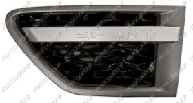 GRILLE GRIS FONCE/ARGENTE/NOIRE DE AILE AVANT GAUCHE - MOD. SUPERCHARGED - AUTOBIOGRAPHY SPORT