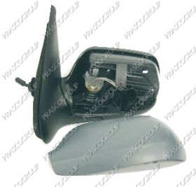 RETROVISEUR GAUCHE MECANIQUE-NOIR-CONVEX/CHROME'