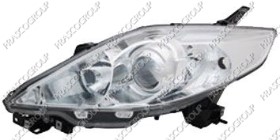 PHARE GAUCHE H7+HB3 ELECRIQUE AVEC MOTEUR CHROME'