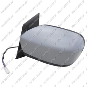 RETROVISEUR GAUCHE ELECTRIQUE AVEC APPRET-RABATTABLE-ASPHERIQUE/CHROME'