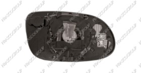 VERRE DE RETROVISEUR GAUCHE ASPHERIQUE-CHAUFFANT-CHROME'