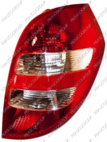 FEU D'AILE ARRIERE DROIT SANS PORTE LAMPE ROUGE/BLANC MOD. CLASSIC/ELEGANCE