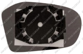 VERRE DE RETROVISEUR GAUCHE CONVEX-CHAUFFANT-CHROME'