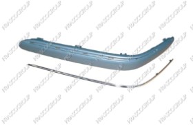 BANDEAU GAUCHE DE PARE-CHOCS AVANT AVEC APPRET-AVEC PROFIL CHROME' MOD. AVANTGARD