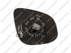 VERRE DE RETROVISEUR GAUCHE ASPHERIQUE-CHAUFFANT-CHROME'