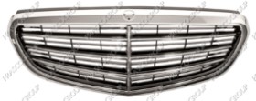 GRILLE CALANDRE PEINTE NOIRE AVEC MOULURE CHROMEE' MOD.ELEGANCE
