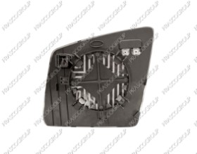 VERRE DE RETROVISEUR DROIT-ASPHERIQUE-CHAUFFANT-CHROME'