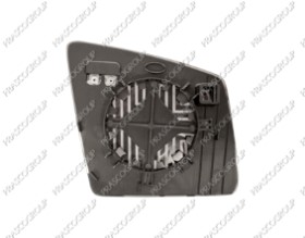 VERRE DE RETROVISEUR GAUCHE ASPHERIQUE-CHAUFFANT-CHROME'