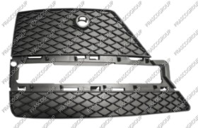 GRILLE GAUCHE NOIRE DE PARE-CHOCS-AVEC SIEGE FEU DE JOUR-LED-AVEC TROUS RADAR+SUPPORT CAPTEUR MOD. AMG