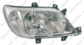 PHARE DROIT H3+H7 ELECTRIQUE SANS MOTEUR MOD. 08/02 >