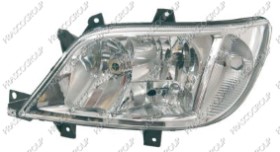 PHARE GAUCHE H3+H7 ELECTRIQUE SANS MOTEUR MOD. 08/02 >