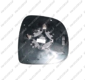 VERRE DE RETROVISEUR GAUCHE ASPHERIQUE-CHAUFFANT-CHROME'