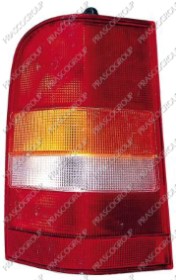 FEU D'AILE ARRIERE DROIT SANS PORTE LAMPE MOD. ORANGE/BLANC