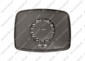 VERRE DE RETROVISEUR DROIT/GAUCHE-CONVEX/CHAUFFANT/CHROME'