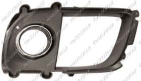 GRILLE DROITE NOIRE DE PARE-CHOCS-AVEC SIEGE ANTIBROUILLARD-AVEC CADRE CHROME'  MOD. EVOLUTION X