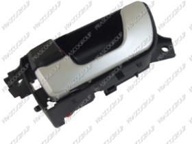 POIGNEE INTERIEURE AVANT/ARRIERE GAUCHE-AVEC LEVIER ARGENT-BOUTON DE FERMETURE NOIR