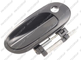 POIGNEE EXTERIEURE AVANT DROITE-NOIRE/LISSE -AVEC TROU BARILLET