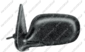 RETROVISEUR DROIT MECANIQUE-NOIR-CONVEX/CHROME'