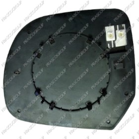 VERRE DE RETROVISEUR DROIT-CONVEX-CHAUFFANT-CHROME'