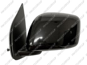 RETROVISEUR GAUCHE MANUEL-NOIR-CONVEXE/CHROMEE