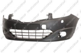 PARE-CHOCS AVANT-NOIR-SURFACE LISSE PRET A PEINDRE-AVEC TROUS LAVEPHARES