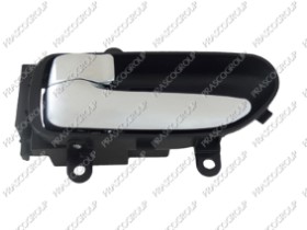 POIGNEE INTERIEURE AVANT/ARRIERE GAUCHE-AVEC LEVIER CHROME'-BASE-NOIRE