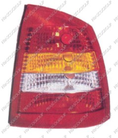 FEU D'AILE ARRIERE DROIT SANS PORTE LAMPE ORANGE/ROUGE/BLANC 4 PORTES MOD. &gt; 01