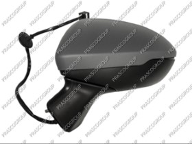 RETROVISEUR GAUCHE ELECTRIQUE-CHAUFFANT-AVEC APPRET-ASPHERIQUE/CHROME'-5 BROCHES