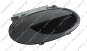 POIGNEE EXTERIEURE ARRIERE DROITE NOIRE/LISSE