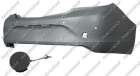 PARE-CHOCS ARRIERE A PEINDRE AVEC TROUS RADAR+SUPPORTS CAPTEURS MOD. 4 PORTES