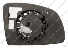 VERRE DE RETROVISEUR GAUCHE ASPHERIQUE-CHROME'