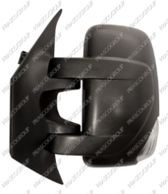 RETROVISEUR GAUCHE MANUEL-NOIR-AVEC FEU REPETITEUR-CONVEXE/CHROME'