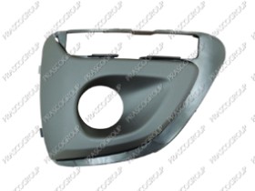 GRILLE GAUCHE NOIRE DE PARE-CHOCS-AVEC SIEGES ANTIBROUILLARD ET FEU DE JOUR-LED-AVEC TROUS MOULURE