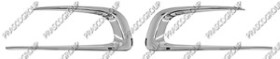 JEU DE MOULURES DE GRILLE PARE-CHOCS AVANT CHROME' (DROITE+GAUCHE)