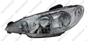 PHARE GAUCHE H1+H7 ELECTRIQUE SANS MOTEUR MOD. CC 06-08 VERSION VALEO