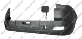 PARE-CHOCS ARRIERE A PEINDRE AVEC TROUS RADAR-AVEC CACHE CROCHET