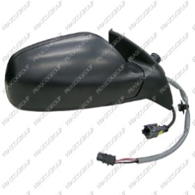 RETROVISEUR DROIT ELECTRIQUE-NOIR-CHAUFFANT-AVEC SONDE-CONVEXE/CHROME'