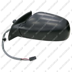 RETROVISEUR GAUCHE ELECTRIQUE-NOIR-CHAUFFANT-ASPHERIQUE/CHROME'