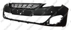PARE-CHOCS AVANT AVEC APPRET-AVEC TROUS RADAR+SUPPORTS CAPTEURS-AVEC CACHE CROCHET-AVEC ENPREINTES AIDE STATIONNEMENT/LAVEPHARES-AVEC GRILLE MOD. ALLURE