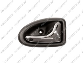 POIGNEE INTERIEURE AVANT DROITE AVEC LEVIER CHROME'-BASE NOIRE